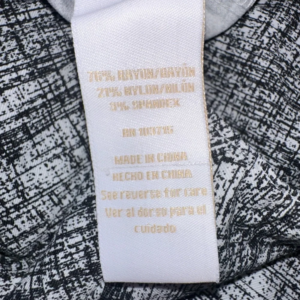 Hope & Harlow • Stretch Capri Women Size Small Pull On Ankle Slit Office Classic - Picture 7 of 12